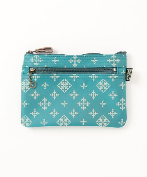 Daily russet（デイリー ラシット）の「【ナイロンジャガード】フラットポーチ(S)（ポーチ・レディース・ピンク/ブラック/グレー/ブルー/グリーン/ネイビー/ベージュ/ピンク系その他/ブルー系その他/グリーン系その他/イエロー/レッド/ダークブルー/グリーン系その他2/マスタード/ホワイト系その他・FREE）」の7枚目の写真