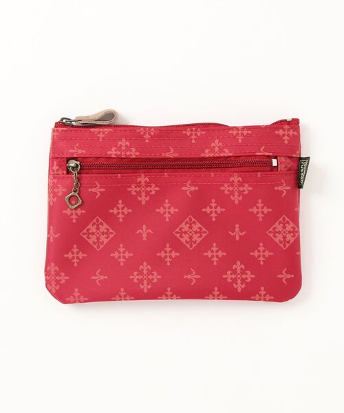 Daily russet（デイリー ラシット）の「【ナイロンジャガード】フラットポーチ(S)（ポーチ・レディース・ピンク/ブラック/グレー/ブルー/グリーン/ネイビー/ベージュ/ピンク系その他/ブルー系その他/グリーン系その他/イエロー/レッド/ダークブルー/グリーン系その他2/マスタード/ホワイト系その他・FREE）」の16枚目の写真