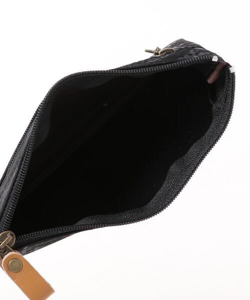 Daily russet（デイリー ラシット）の「【ナイロンジャガード】フラットポーチ(S)（ポーチ・レディース・ピンク/ブラック/グレー/ブルー/グリーン/ネイビー/ベージュ/ピンク系その他/ブルー系その他/グリーン系その他/イエロー/レッド/ダークブルー/グリーン系その他2/マスタード/ホワイト系その他・FREE）」の17枚目の写真