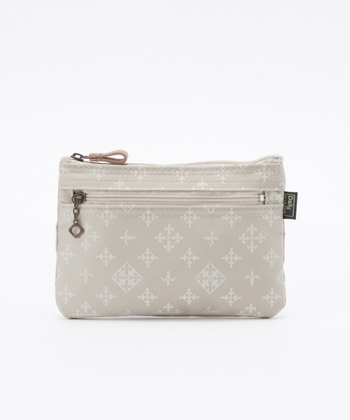 Daily russet（デイリー ラシット）の「【ナイロンジャガード】フラットポーチ(S)（ポーチ・レディース・ピンク/ブラック/グレー/ブルー/グリーン/ネイビー/ベージュ/ピンク系その他/ブルー系その他/グリーン系その他/イエロー/レッド/ダークブルー/グリーン系その他2/マスタード/ホワイト系その他・FREE）」の2枚目の写真