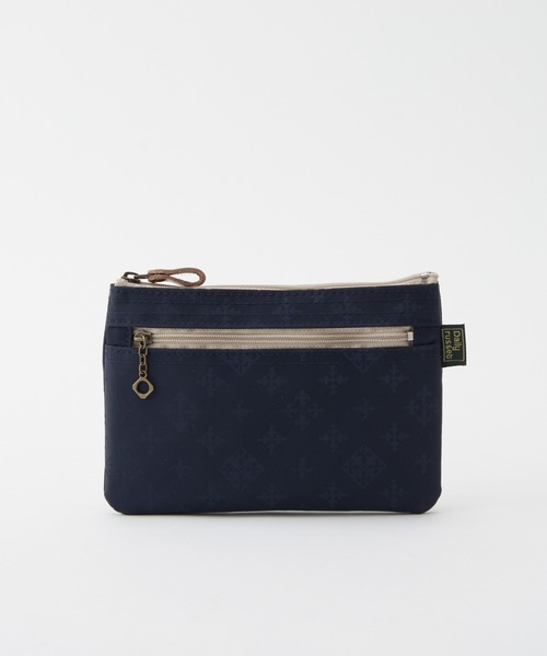 Daily russet（デイリー ラシット）の「【ナイロンジャガード】フラットポーチ(S)（ポーチ・レディース・ピンク/ブラック/グレー/ブルー/グリーン/ネイビー/ベージュ/ピンク系その他/ブルー系その他/グリーン系その他/イエロー/レッド/ダークブルー/グリーン系その他2/マスタード/ホワイト系その他・FREE）」の11枚目の写真