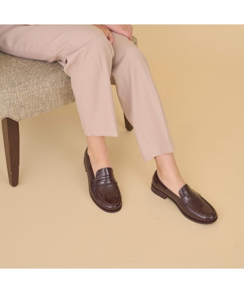 TEMPERATE（テンパレイト）の「LLOYD （TEMPERATE/テンパレイト） コインローファー レイン（ローファー・レディース・ブラック/ベージュ/グレー/チョコ/グリーン・40/38/39/36/37/41）」の3枚目の写真