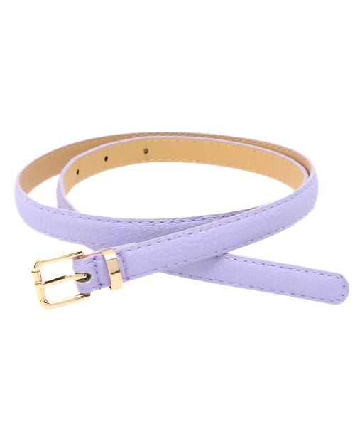 WEGO（ウィゴー）の「WEGO/カラー細ベルト（ベルト・レディース・ホワイト/ブラック/ブルー/パープル/イエロー/キャメル/ピンク/レッド・FREE）」の5枚目の写真