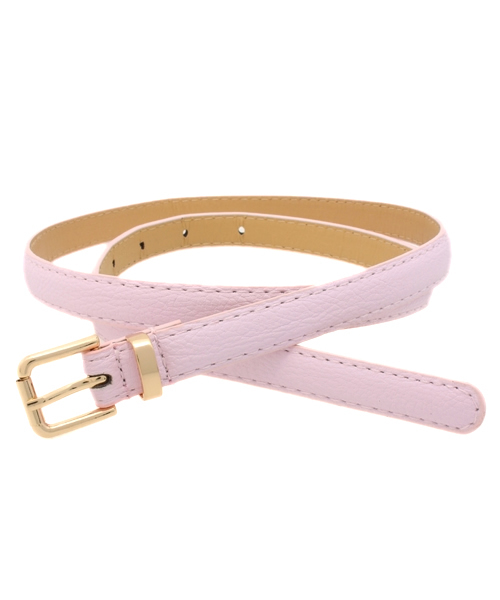 WEGO（ウィゴー）の「WEGO/カラー細ベルト（ベルト・レディース・ホワイト/ブラック/ブルー/パープル/イエロー/キャメル/ピンク/レッド・FREE）」の7枚目の写真