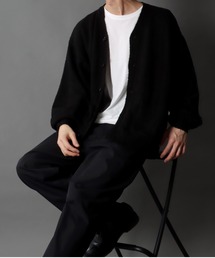 SITRY | Big silhouette Color Knit Cardigan/ビッグシルエット カラーニット カーディガン/カーデ(カーディガン/ボレロ)