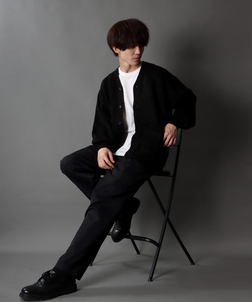 SITRY（シトリー）の「Big silhouette Color Knit Cardigan/ビッグシルエット カラーニット カーディガン/カーデ（カーディガン/ボレロ・メンズ・イエロー/グリーン/レッド/ブルー/オレンジ/ブラック・XL/L/M）」の14枚目の写真