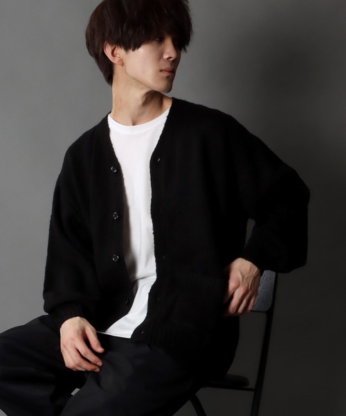 SITRY（シトリー）の「Big silhouette Color Knit Cardigan/ビッグシルエット カラーニット カーディガン/カーデ（カーディガン/ボレロ・メンズ・イエロー/グリーン/レッド/ブルー/オレンジ/ブラック・XL/L/M）」の11枚目の写真