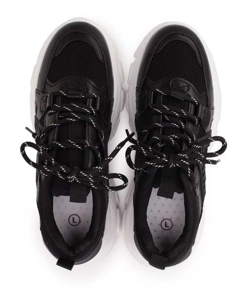 cs T&P（シーエスティーアンドピー）の「ボリュームソール厚底スニーカー（スニーカー・レディース・ホワイト/ブラック/ベージュ・LL/S/M/L）」の9枚目の写真