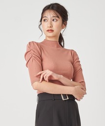 ROYAL PARTY | 【洗えるニット】プチハイネック半袖ニットトップス(ニット/セーター)