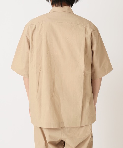 Snow Peak（スノーピーク）の「【Snow Peak/スノーピーク×JS】別注 焚 ライトリップストップ 半袖シャツ（シャツ/ブラウス・メンズ・ベージュ/クリアブラック・MEDIUM/LARGE）」の18枚目の写真