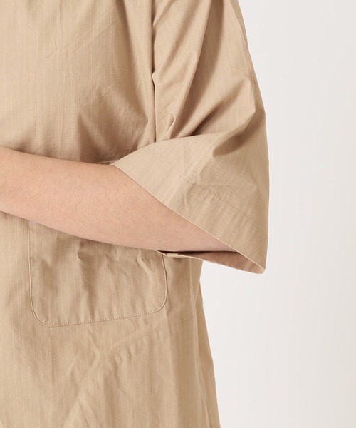 Snow Peak（スノーピーク）の「【Snow Peak/スノーピーク×JS】別注 焚 ライトリップストップ 半袖シャツ（シャツ/ブラウス・メンズ・ベージュ/クリアブラック・MEDIUM/LARGE）」の22枚目の写真