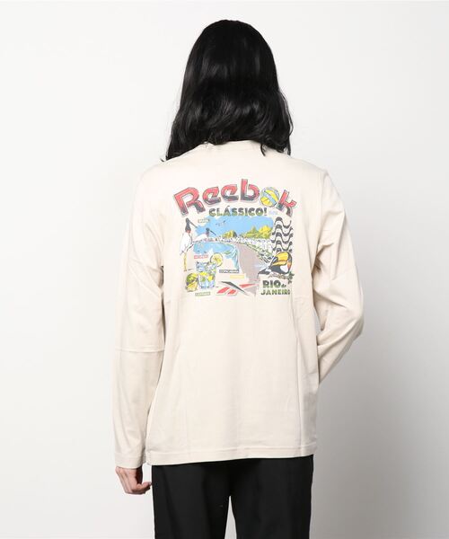 Reebok(リーボック)の「ロングスリーブ Tシャツ / CL DESTINATION LS TEE /(Tシャツ/カットソー・メンズ・ホワイト/ベージュ・SMALL/MEDIUM/LARGE/X-LARGE/XX-LARGE/X-SMALL/XXX-LARGE)」の14枚目の写真