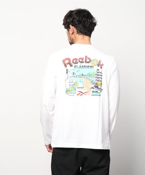 Reebok(リーボック)の「ロングスリーブ Tシャツ / CL DESTINATION LS TEE /(Tシャツ/カットソー・メンズ・ホワイト/ベージュ・SMALL/MEDIUM/LARGE/X-LARGE/XX-LARGE/X-SMALL/XXX-LARGE)」の9枚目の写真