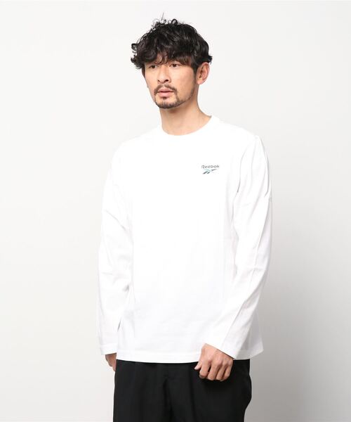 Reebok(リーボック)の「ロングスリーブ Tシャツ / CL DESTINATION LS TEE /(Tシャツ/カットソー・メンズ・ホワイト/ベージュ・SMALL/MEDIUM/LARGE/X-LARGE/XX-LARGE/X-SMALL/XXX-LARGE)」の8枚目の写真