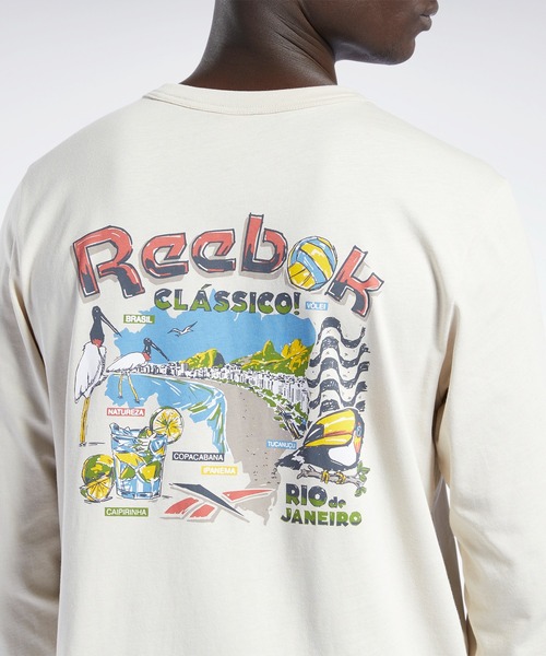 Reebok(リーボック)の「ロングスリーブ Tシャツ / CL DESTINATION LS TEE /(Tシャツ/カットソー・メンズ・ホワイト/ベージュ・SMALL/MEDIUM/LARGE/X-LARGE/XX-LARGE/X-SMALL/XXX-LARGE)」の11枚目の写真