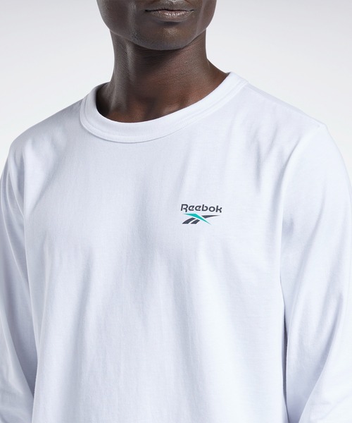 Reebok(リーボック)の「ロングスリーブ Tシャツ / CL DESTINATION LS TEE /(Tシャツ/カットソー・メンズ・ホワイト/ベージュ・SMALL/MEDIUM/LARGE/X-LARGE/XX-LARGE/X-SMALL/XXX-LARGE)」の5枚目の写真