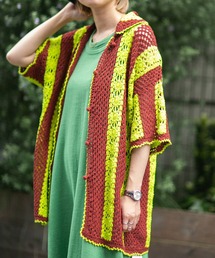 mag.by c | (mag.by c)ストライプクロシェポロニット(ニット/セーター)