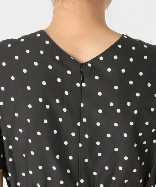 ドットフリルスリーブワンピース（ワンピース）｜La TOTALITE