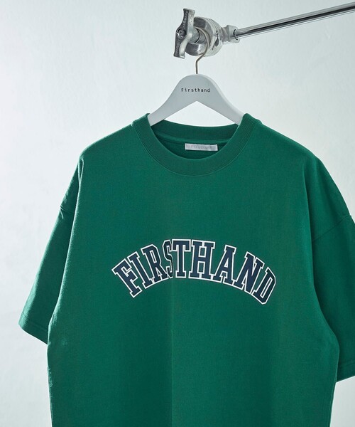 Firsthand(ファーストハンド)の「Firsthand/ファーストハンド FHアーチロゴTEE / ロゴプリントTシャツ(Tシャツ/カットソー・メンズ・ホワイト/ブラック/グリーン/ネイビー・M/L)」の3枚目の写真