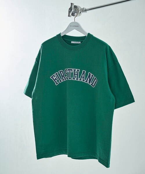 Firsthand(ファーストハンド)の「Firsthand/ファーストハンド FHアーチロゴTEE / ロゴプリントTシャツ(Tシャツ/カットソー・メンズ・ホワイト/ブラック/グリーン/ネイビー・M/L)」の8枚目の写真