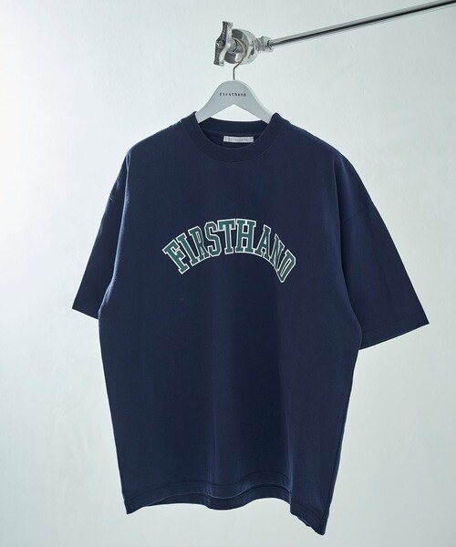 Firsthand(ファーストハンド)の「Firsthand/ファーストハンド FHアーチロゴTEE / ロゴプリントTシャツ(Tシャツ/カットソー・メンズ・ホワイト/ブラック/グリーン/ネイビー・M/L)」の5枚目の写真