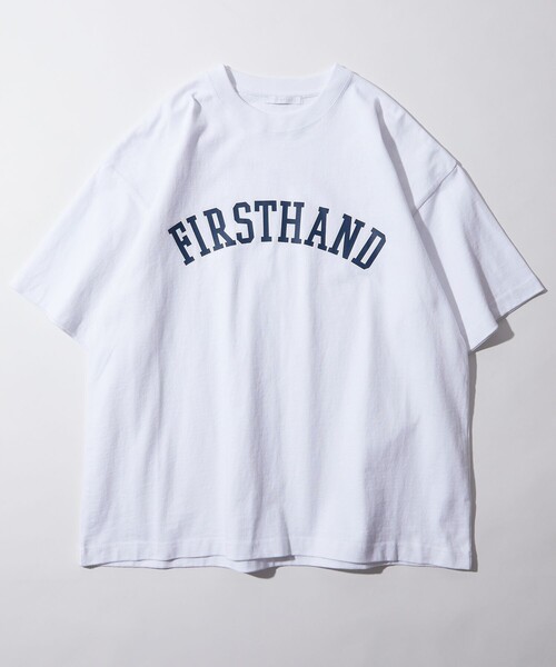 Firsthand(ファーストハンド)の「Firsthand/ファーストハンド FHアーチロゴTEE / ロゴプリントTシャツ(Tシャツ/カットソー・メンズ・ホワイト/ブラック/グリーン/ネイビー・M/L)」の9枚目の写真