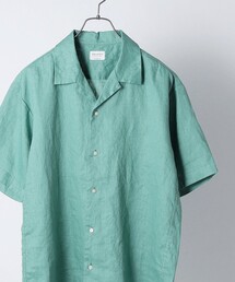 SHIPS any | SHIPS any: オーガニックリネン オープンカラー 半袖シャツ◇(シャツ/ブラウス)
