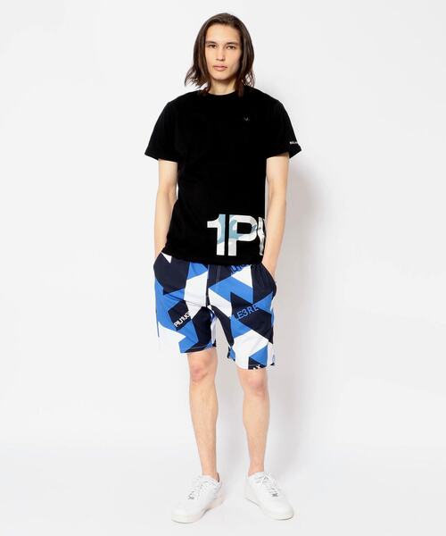 1piu1uguale3 RELAX（ウノピュウノウグァーレトレリラックス）の「1PIU1UGUALE3 RELAX/ウノピゥ ウノ ウグァーレ トレ リラックス/CAMO LOGO TEE（Tシャツ/カットソー・メンズ・ホワイト/ブラック・SMALL/MEDIUM/LARGE/X-LARGE）」の11枚目の写真