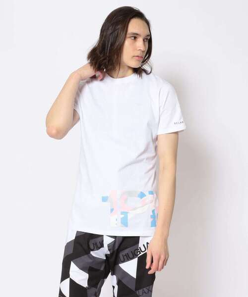 1piu1uguale3 RELAX（ウノピュウノウグァーレトレリラックス）の「1PIU1UGUALE3 RELAX/ウノピゥ ウノ ウグァーレ トレ リラックス/CAMO LOGO TEE（Tシャツ/カットソー・メンズ・ホワイト/ブラック・SMALL/MEDIUM/LARGE/X-LARGE）」の12枚目の写真