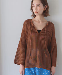 B:MING by BEAMS | B:MING by BEAMS / オーガニックコットン 透かしニット プルオーバー 22SS(ニット/セーター)