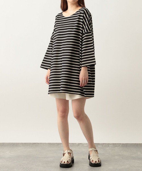 Heather（ヘザー）の「ボーダーT（7分袖）　281541（Tシャツ/カットソー・レディース・ホワイト系その他/ブラック系その他/ピンク系その他・FREE）」の11枚目の写真