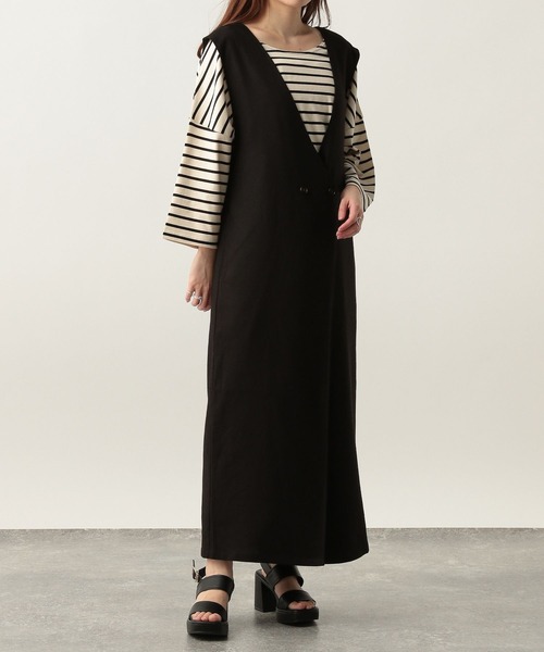 Heather（ヘザー）の「ボーダーT（7分袖）　281541（Tシャツ/カットソー・レディース・ホワイト系その他/ブラック系その他/ピンク系その他・FREE）」の15枚目の写真