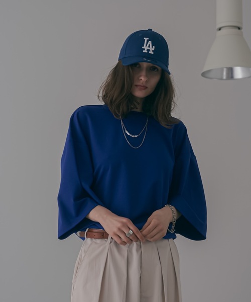 shiki tokyo（シキトウキョウ）の「Oversized Tuck Ballon Color Tee / オーバーサイズタックバルーンカラーTシャツ（Tシャツ/カットソー・メンズ・イエロー/オレンジ/ブルー/グリーン・SMALL/MEDIUM/LARGE）」の17枚目の写真