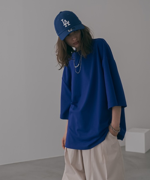 shiki tokyo（シキトウキョウ）の「Oversized Tuck Ballon Color Tee / オーバーサイズタックバルーンカラーTシャツ（Tシャツ/カットソー・メンズ・イエロー/オレンジ/ブルー/グリーン・SMALL/MEDIUM/LARGE）」の11枚目の写真