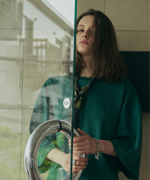 shiki tokyo（シキトウキョウ）の「Oversized Tuck Ballon Color Tee / オーバーサイズタックバルーンカラーTシャツ（Tシャツ/カットソー・メンズ・イエロー/オレンジ/ブルー/グリーン・SMALL/MEDIUM/LARGE）」の5枚目の写真