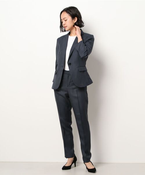 エムエフエディトリアルレディース M F Editorial Women M F Editorial エムエフエディトリアル のスーツ セット エムエフエディトリアルレディース M F Editorial Women エリコワルツ フォーマルスーツ 小物 紺 ビジネスセットアップスーツ スーツセット 1ボタン7