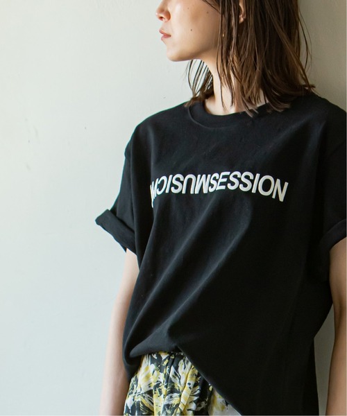 Noble(ノーブル)の「《追加》【N.Jam】レタードプリントTシャツ(Tシャツ/カットソー・レディース・ナチュラル/ネイビー/ホワイト/ブラック/カーキ・FREE)」の9枚目の写真