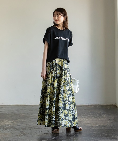 Noble(ノーブル)の「《追加》【N.Jam】レタードプリントTシャツ(Tシャツ/カットソー・レディース・ナチュラル/ネイビー/ホワイト/ブラック/カーキ・FREE)」の10枚目の写真