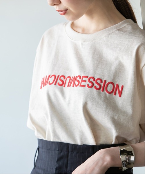 Noble(ノーブル)の「《追加》【N.Jam】レタードプリントTシャツ(Tシャツ/カットソー・レディース・ナチュラル/ネイビー/ホワイト/ブラック/カーキ・FREE)」の13枚目の写真