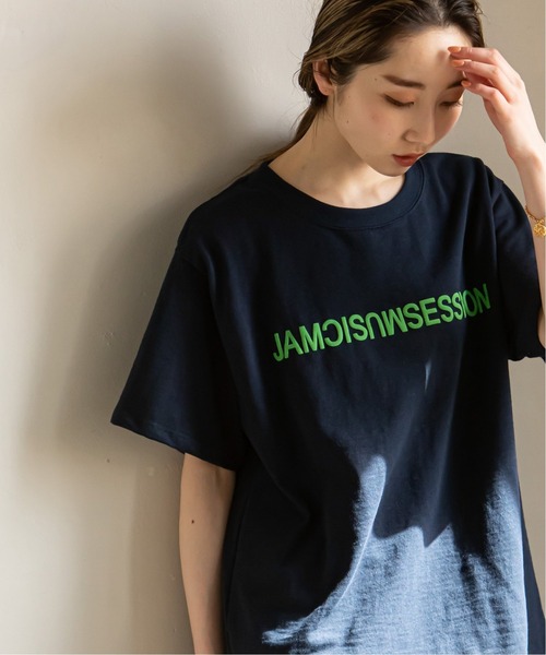 Noble(ノーブル)の「《追加》【N.Jam】レタードプリントTシャツ(Tシャツ/カットソー・レディース・ナチュラル/ネイビー/ホワイト/ブラック/カーキ・FREE)」の18枚目の写真