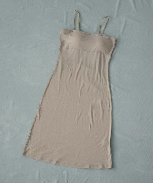 A part by（アパートバイ）の「【underwear】【カップ付き】モダールカップスリップ 271925（ブラジャー・レディース・ブラック/ピンク系その他/ベージュ・FREE）」の3枚目の写真