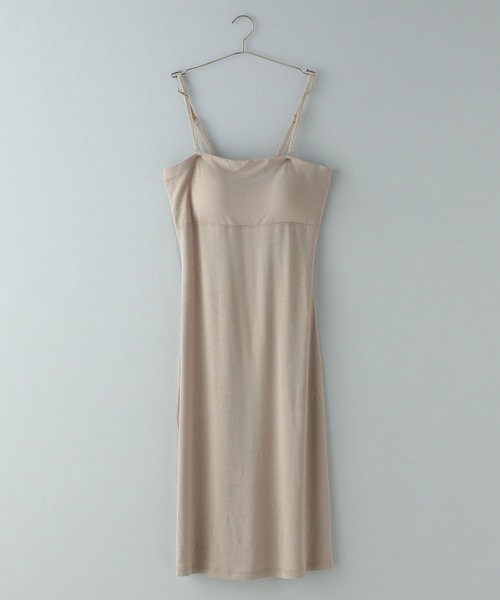 A part by（アパートバイ）の「【underwear】【カップ付き】モダールカップスリップ 271925（ブラジャー・レディース・ブラック/ピンク系その他/ベージュ・FREE）」の6枚目の写真