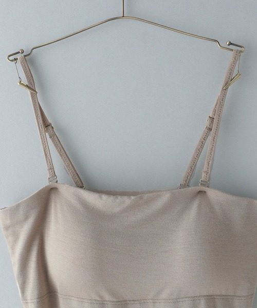 A part by（アパートバイ）の「【underwear】【カップ付き】モダールカップスリップ 271925（ブラジャー・レディース・ブラック/ピンク系その他/ベージュ・FREE）」の8枚目の写真