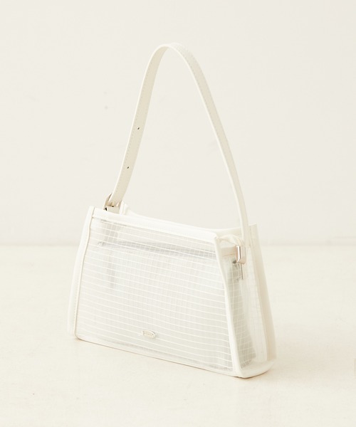 Chico（チコ）の「サテンポーチ付きメッシュショルダー（ショルダーバッグ・レディース・ホワイト/ブラック/ミント・FREE）」の7枚目の写真