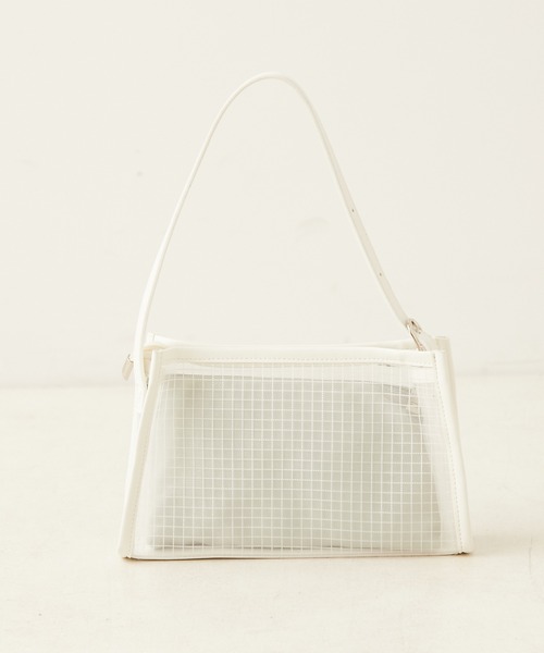 Chico（チコ）の「サテンポーチ付きメッシュショルダー（ショルダーバッグ・レディース・ホワイト/ブラック/ミント・FREE）」の8枚目の写真