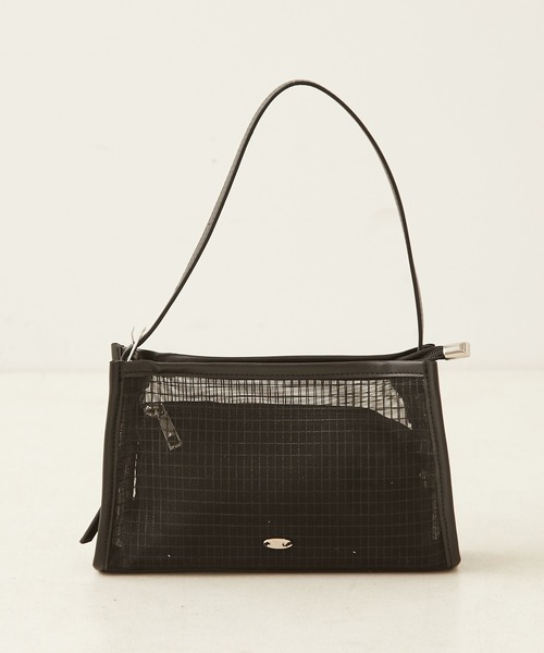 Chico（チコ）の「サテンポーチ付きメッシュショルダー（ショルダーバッグ・レディース・ホワイト/ブラック/ミント・FREE）」の6枚目の写真