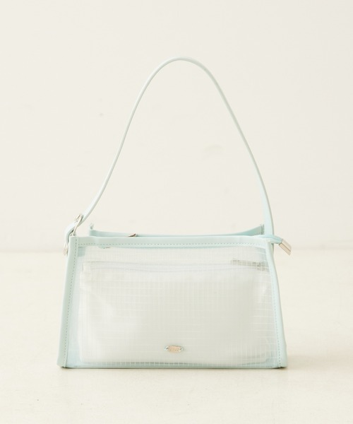 Chico（チコ）の「サテンポーチ付きメッシュショルダー（ショルダーバッグ・レディース・ホワイト/ブラック/ミント・FREE）」の5枚目の写真