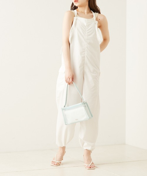 Chico（チコ）の「サテンポーチ付きメッシュショルダー（ショルダーバッグ・レディース・ホワイト/ブラック/ミント・FREE）」の16枚目の写真