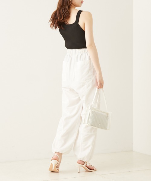 Chico（チコ）の「サテンポーチ付きメッシュショルダー（ショルダーバッグ・レディース・ホワイト/ブラック/ミント・FREE）」の15枚目の写真