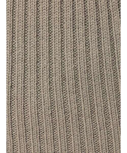 GYDA（ジェイダ）の「サイドオープン Vネックリブニットワンピース（ワンピース・レディース・ライトグレー/ブラック/ベージュ・FREE）」の5枚目の写真